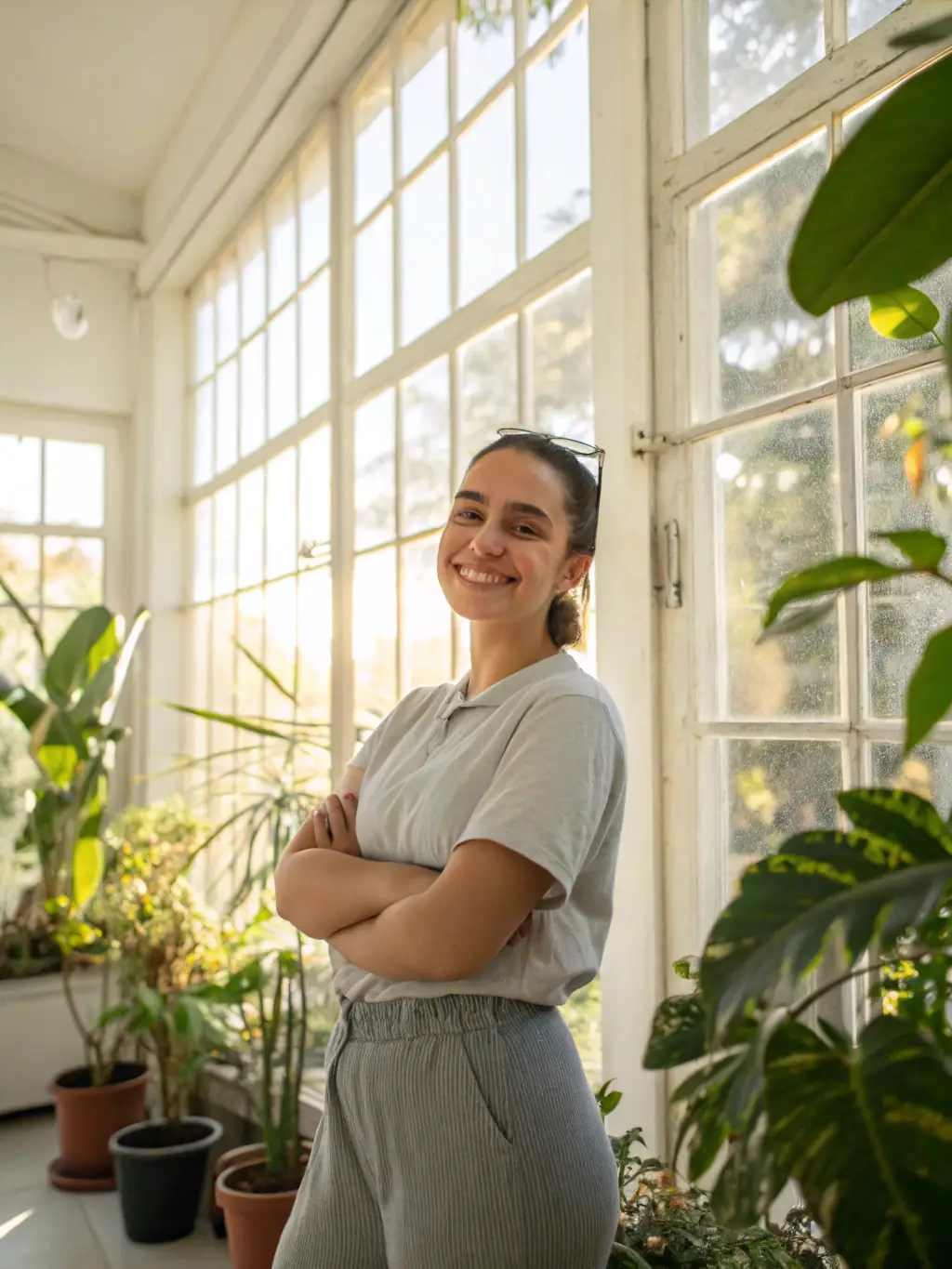 A person smiling confidently, highlighting the positive impact of Arbor Park's Wellness Boost Capsules on their overall well-being and skin health.